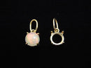 [Video][Japan][K10 Yellow Gold]Pendant Frame (Prong Setting) Round Cabochon 4mm 1pc