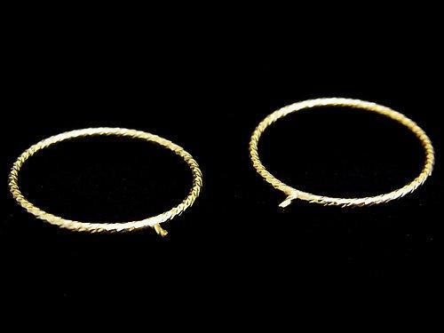 14KGF Ring with Peg, Sparkle Finish, 1pc