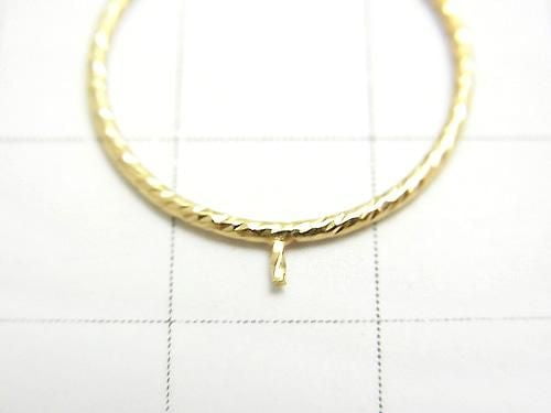 14KGF Ring with Peg, Sparkle Finish, 1pc