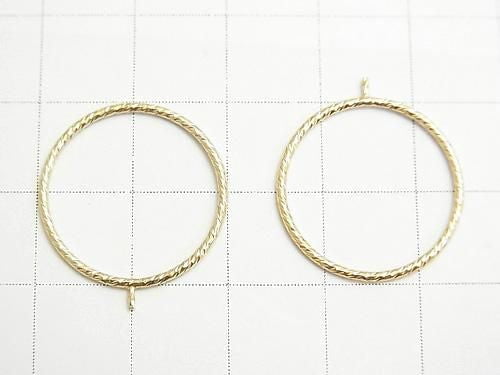 14KGF Ring with Peg, Sparkle Finish, 1pc