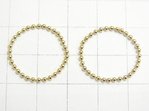 14KGF Ring Bead Chain (Ball Chain) 1pc