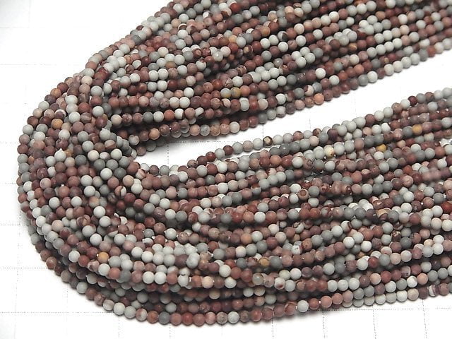 1strand $3.79! Floss Tread Picture Jasper Round 2mm 1strand beads (aprx.15inch / 38cm)