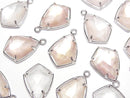 [Video] Pink Shell x Crystal AAA Bezel Setting Faceted Marquise 16x12mm Silver925 1pc