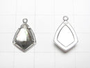 [Video] Black Shell x Crystal AAA Bezel Setting Faceted Marquise 16x12mm Silver925 1pc