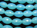 Chalcedony, Rice Gemstone Beads