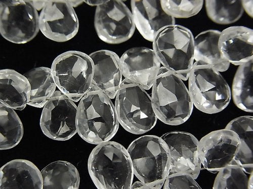 Faceted Briolette, Pear Shape, Topaz Gemstone Beads