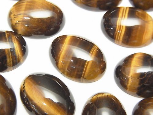 Cabochon, Tiger's Eye Gemstone Beads