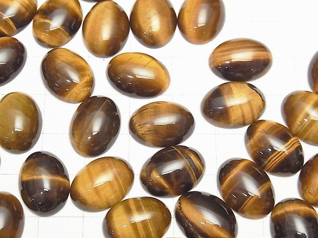 Yellow Tiger's Eye AA ++ Oval Cabochon 16x12mm 2pcs $3.59!