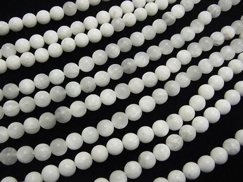 [Video] Zeolite  Round 6mm half or 1strand beads (aprx.15inch/38cm)