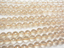 Champagne Aura Crystal Quartz AAA 128Faceted Round 10mm half or 1strand beads (aprx.15inch/38cm)