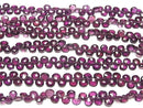 [Video]High Quality Rhodolite Garnet AA++ Chestnut Faceted Briolette half or 1strand beads (aprx.7inch/18cm)