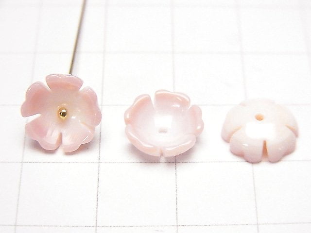 [Video] High Quality Queen Conch Shell AAA 3D Flower [8mm] [10mm] Center Hole 2pcs $4.79