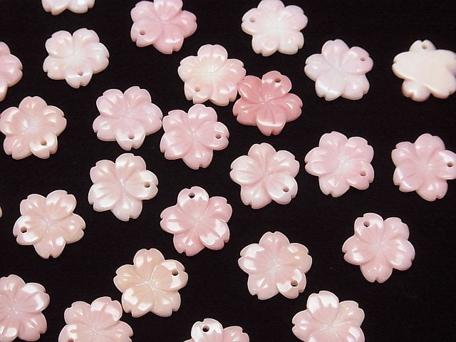[Video] Queen Conch Shell AAA Flower 12mm Top Hole 2pcs