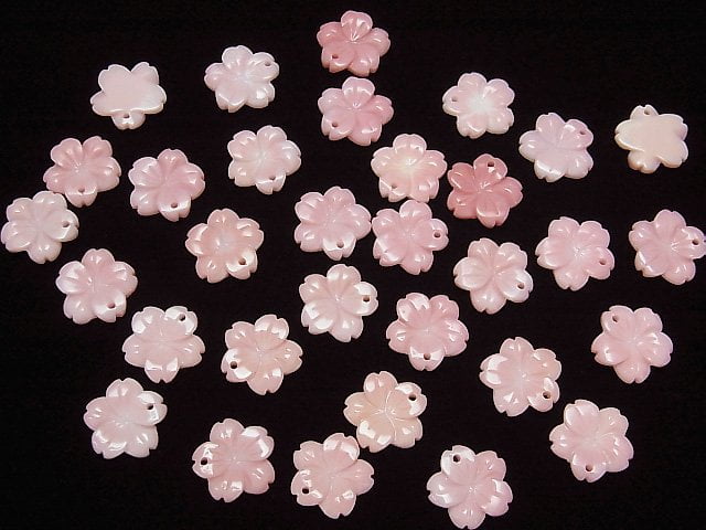 [Video] Queen Conch Shell AAA Flower 12mm Top Hole 2pcs
