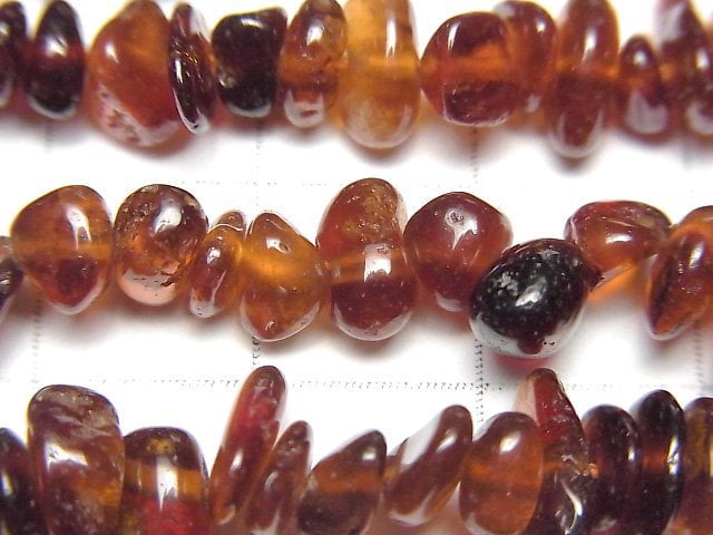 Hessonite Garnet AA++ Chips (Small Nugget ) 1strand beads (aprx.15inch/38cm)