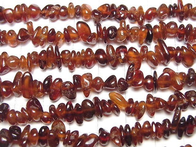 Hessonite Garnet AA++ Chips (Small Nugget ) 1strand beads (aprx.15inch/38cm)