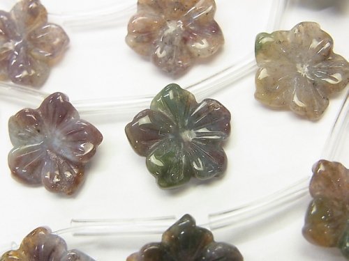 Agate, Flower, Jasper Gemstone Beads