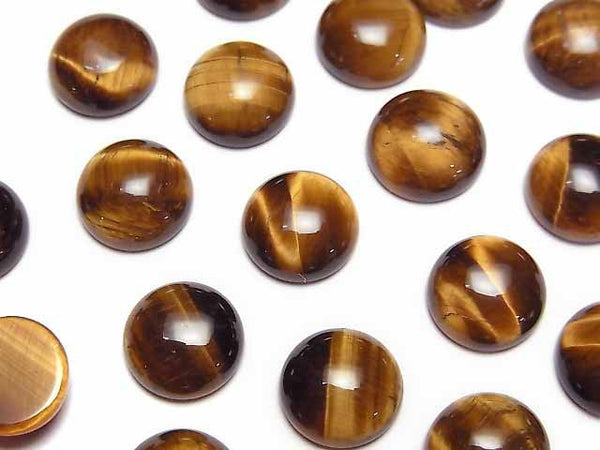 Cabochon, Tiger's Eye Gemstone Beads