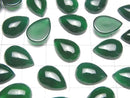 [Video] Green Onyx AAA Pear shape Cabochon 14x10mm 3pcs