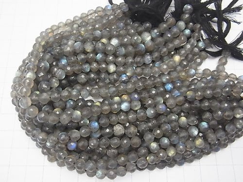 High Quality Labradorite AAA-Round cut half or 1strand beads (aprx. 8inch / 20cm)