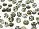 [Video]High Quality Moldavite AAA Loose stone Round Faceted 5x5mm 2pcs