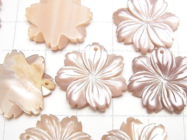 [Video] High Quality Pink Shell AAA Flower 20mm 2pcs $5.79