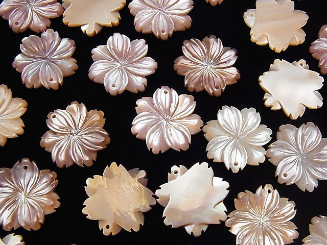 [Video] High Quality Pink Shell AAA Flower 20mm 2pcs $5.79