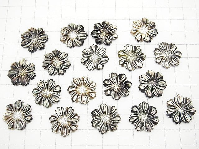 [Video] High Quality Black Shell AAA Flower 20mm 2pcs $5.79