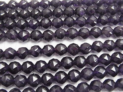 Amethyst AA ++ Star Faceted Round 10mm 1/4 or 1strand beads (aprx.15inch / 36cm)