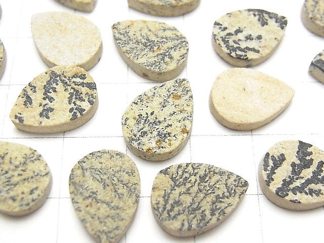 Germany Dendrite Jasper Pear shape Cabochon 14x10mm 3pcs $8.79!