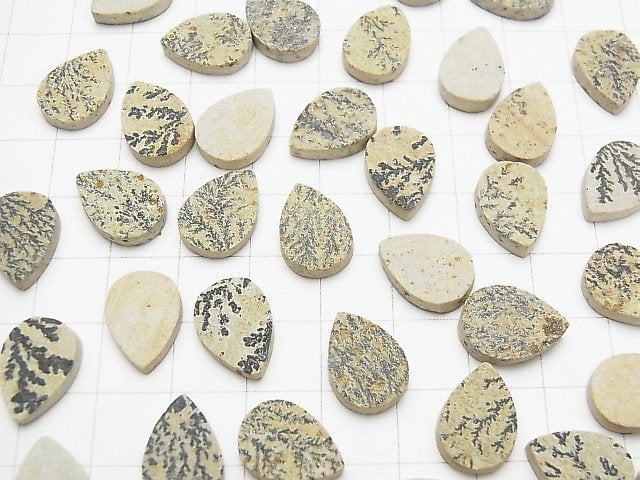 Germany Dendrite Jasper Pear shape Cabochon 14x10mm 3pcs $8.79!