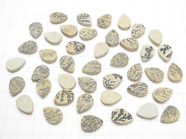 Germany Dendrite Jasper Pear shape Cabochon 14x10mm 3pcs $8.79!