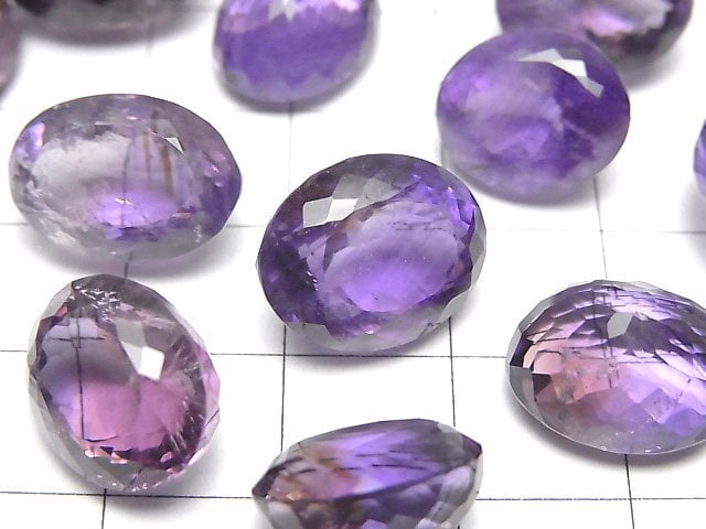 [Video]High Quality Amethyst AA++ Oval Faceted 3pcs