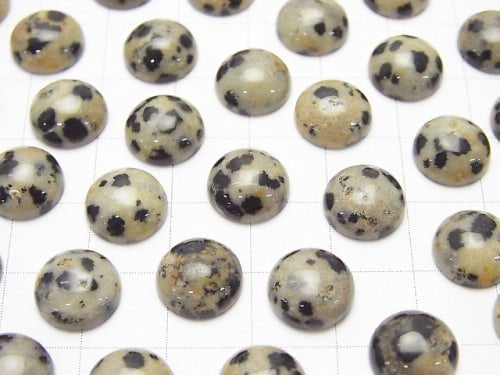 Dalmatian Jasper Round Cabochon 10x10mm 5pcs $3.79!