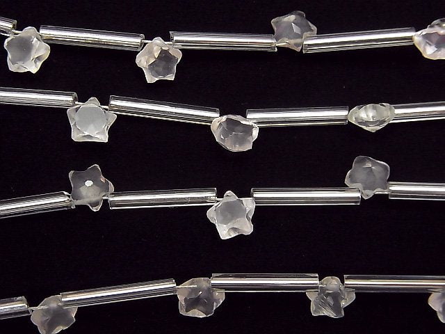 [Video] Rose Quartz AAA- Faceted Star 6x6mm 1strand (10pcs )