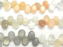 [Video]High Quality Multicolor Moonstone AAA Oval Faceted 1strand beads (aprx.7inch/19cm)