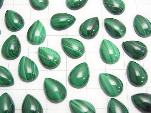 Malachite AAA Pear shape Cabochon 14x10mm 3pcs $5.79!