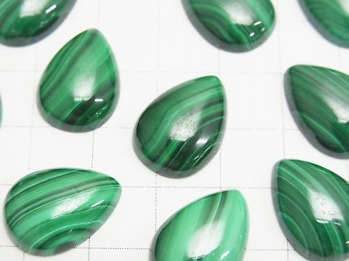 Malachite AAA Pear shape Cabochon 18x13mm 3pcs $7.79!