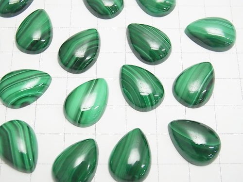 Malachite AAA Pear shape Cabochon 18x13mm 3pcs $7.79!