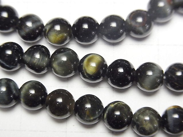 [Video]Natural color Green Tiger's Eye AAA Round 6mm 1strand beads (aprx.15inch/37cm)