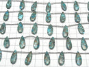 [Video] Blue Copper Turquoise AAA Pear shape (Smooth) 20x8mm 1strand (6pcs)