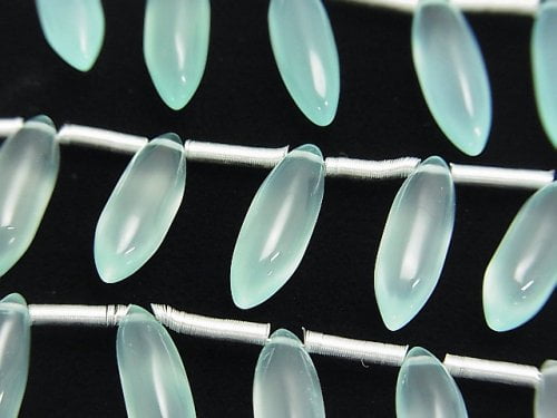 Chalcedony, Marquise, Rice Gemstone Beads