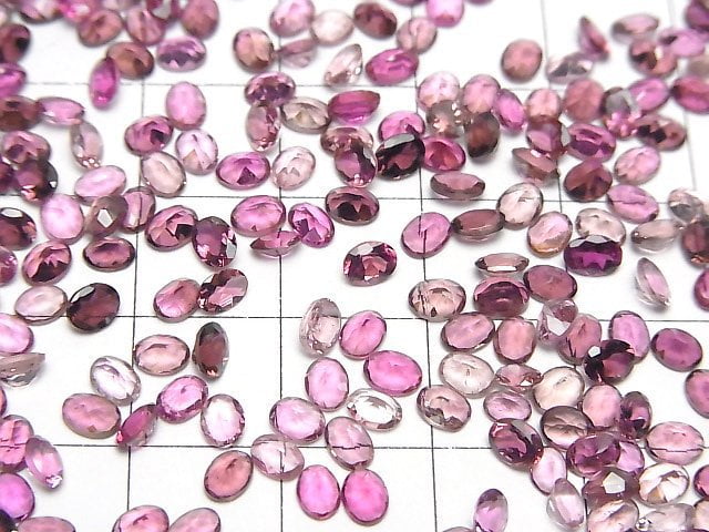 [Video] High Quality Pink Tourmaline AAA Loose Oval Faceted 4x3mm 5pcs