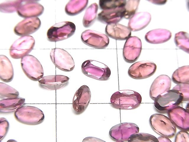 [Video] High Quality Pink Tourmaline AAA Loose Oval Faceted 5x3mm 5pcs