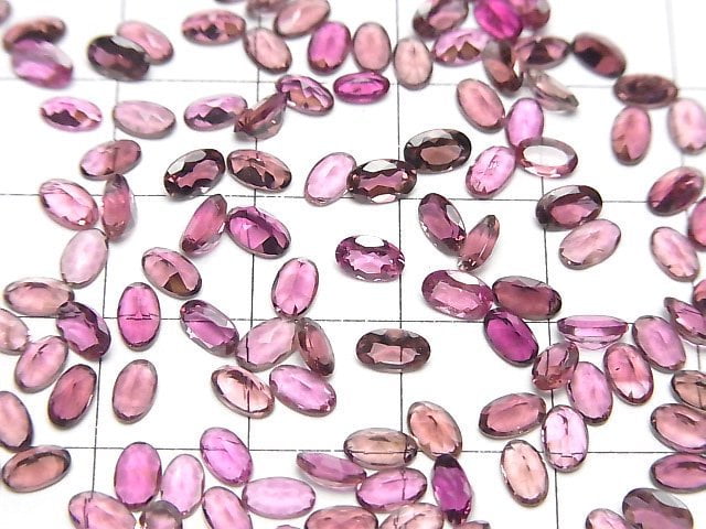 [Video] High Quality Pink Tourmaline AAA Loose Oval Faceted 5x3mm 5pcs