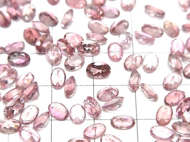 [Video] High Quality Pink Tourmaline AAA Loose Oval Faceted 6x4mm 5pcs