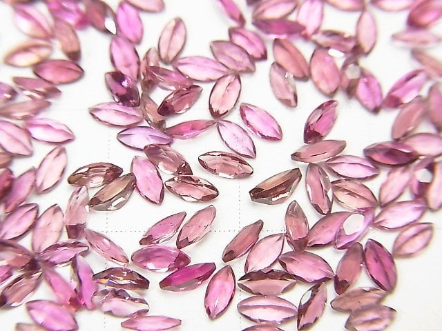 [Video]High Quality Pink Tourmaline AAA Undrilled Marquise Faceted 4x2mm 10pcs $11.79!