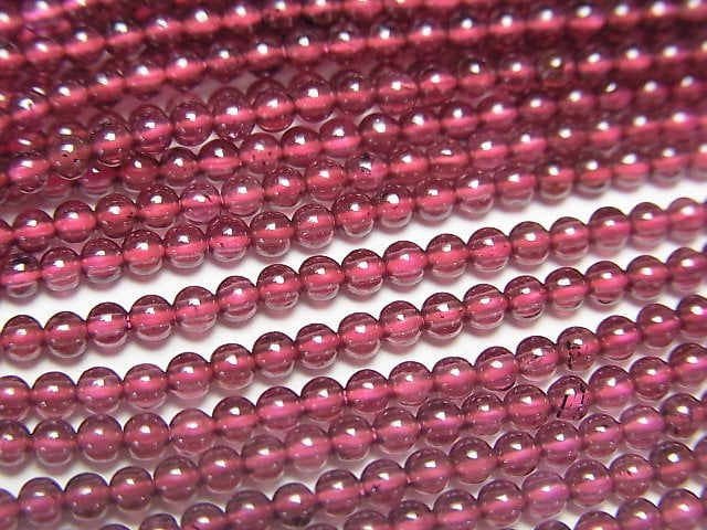 [Video]2pcs $6.79! Garnet AAA- Round 2mm 1strand beads (aprx.15inch/36cm)