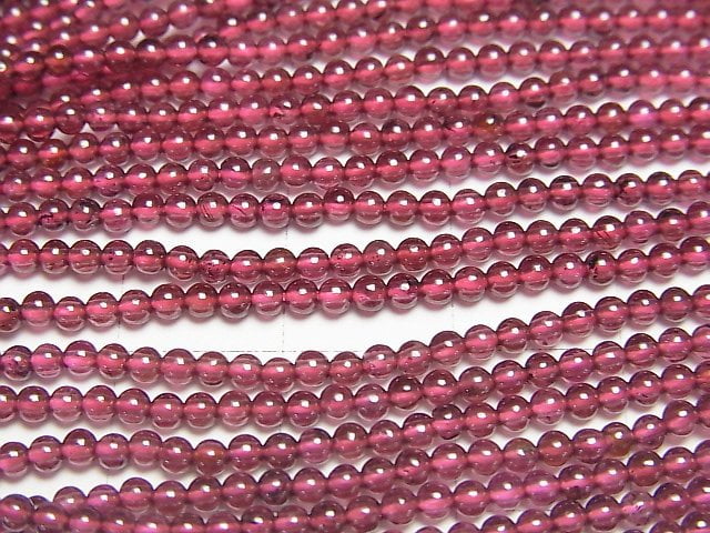 [Video]2pcs $6.79! Garnet AAA- Round 2mm 1strand beads (aprx.15inch/36cm)