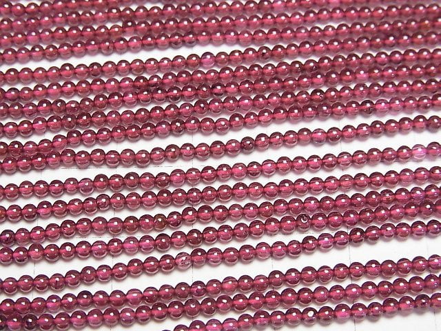 [Video]2pcs $6.79! Garnet AAA- Round 2mm 1strand beads (aprx.15inch/36cm)